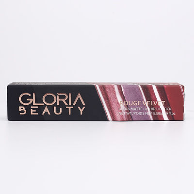 CMYK Lipstick C1S Art Paper กล่องบรรจุภัณฑ์เครื่องสำอางเป็นมิตรกับสิ่งแวดล้อม