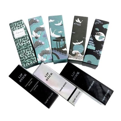 CMYK Lipstick C1S Art Paper กล่องบรรจุภัณฑ์เครื่องสำอางเป็นมิตรกับสิ่งแวดล้อม