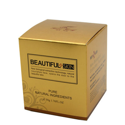 ทิ้งสีทอง 325g Art Paper Box บรรจุภัณฑ์ของขวัญเครื่องสำอางค์