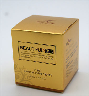 ทิ้งสีทอง 325g Art Paper Box บรรจุภัณฑ์ของขวัญเครื่องสำอางค์