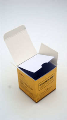ทิ้งสีทอง 325g Art Paper Box บรรจุภัณฑ์ของขวัญเครื่องสำอางค์