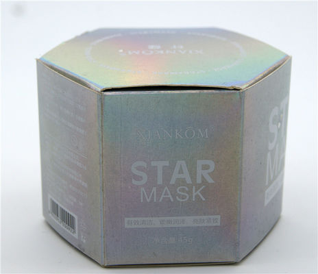 กำหนดเอง CMYK กระดาษสีรุ้งกล่องบรรจุภัณฑ์เครื่องสำอางพิมพ์ UV