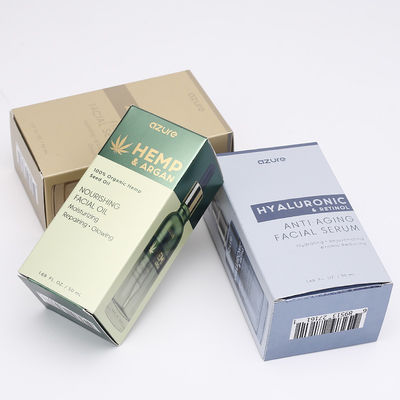 CMYK 350gsm Silver Card ขวดน้ำหอมบรรจุภัณฑ์กล่องพิมพ์โลโก้