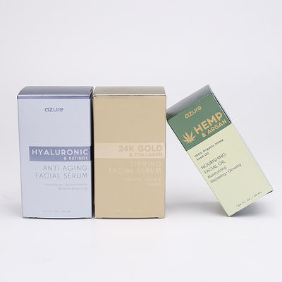 CMYK 350gsm Silver Card ขวดน้ำหอมบรรจุภัณฑ์กล่องพิมพ์โลโก้