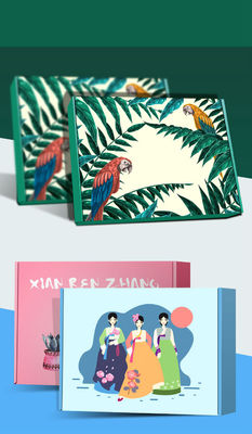 เครื่องประดับแฮนด์เมด 350 กรัมกล่องบรรจุภัณฑ์งานฝีมือการพิมพ์ PMS CMYK