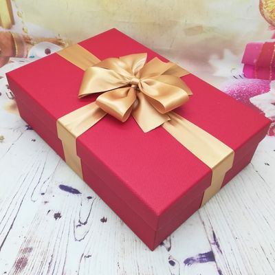 ถุงเท้าคริสต์มาส CMYK Magenta Gift Packing Boxes Corrugated Board