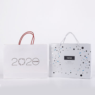 ช้อปปิ้งบรรจุภัณฑ์ลามิเนต C1S Art Paper Tote Bags โลโก้ที่กำหนดเอง