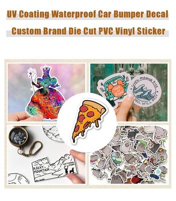 สติกเกอร์ฉลากแบบกำหนดเองแบบเคลือบเงากันน้ำแบบม้วนพิมพ์โลโก้แบรนด์