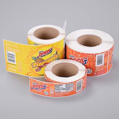 โลโก้ส่วนตัวกาวกระดาษความร้อนโดยตรงสติกเกอร์พิมพ์แบบกำหนดเอง