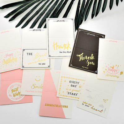 Matte Glossy CMYK Pantone Christmas Gift Card เป็นมิตรกับสิ่งแวดล้อม
