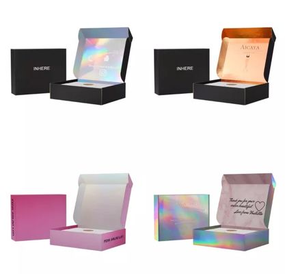 กระดาษแข็ง OEM CMYK แต่งหน้ากล่องของขวัญเครื่องประดับสำหรับการขนส่งทางเครื่องบิน