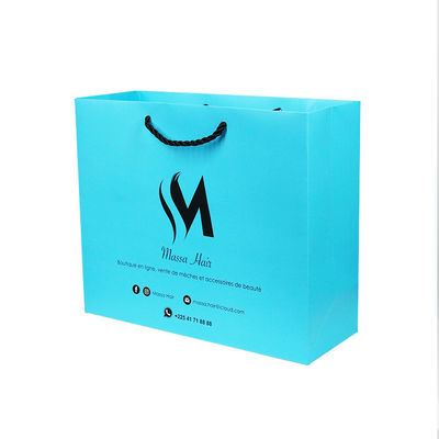 ถุงกระดาษแข็งขนาด 300GSM 1 มม. รีไซเคิลได้พร้อมโลโก้หลากสไตล์